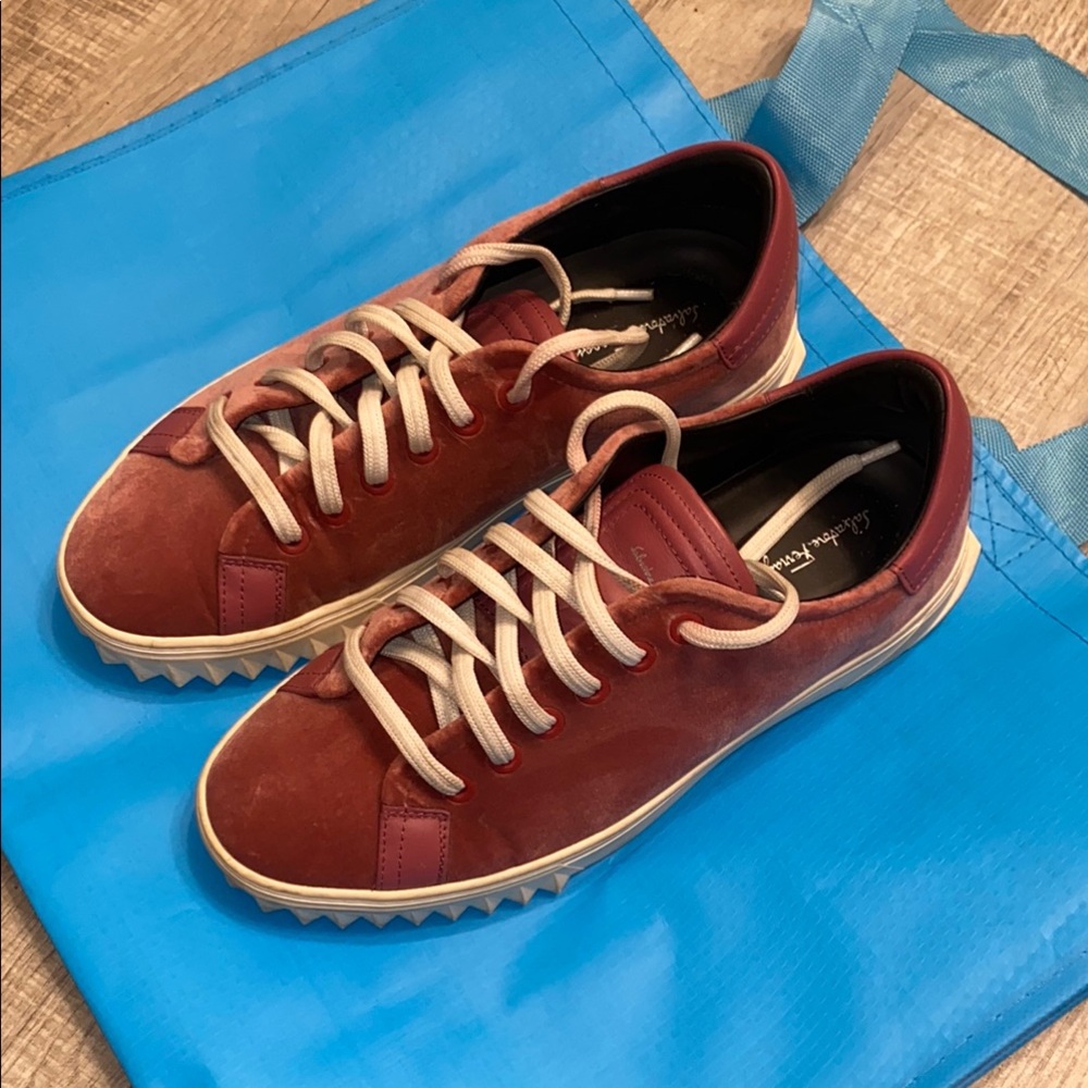Salvatore Ferragamo Red Sneakers